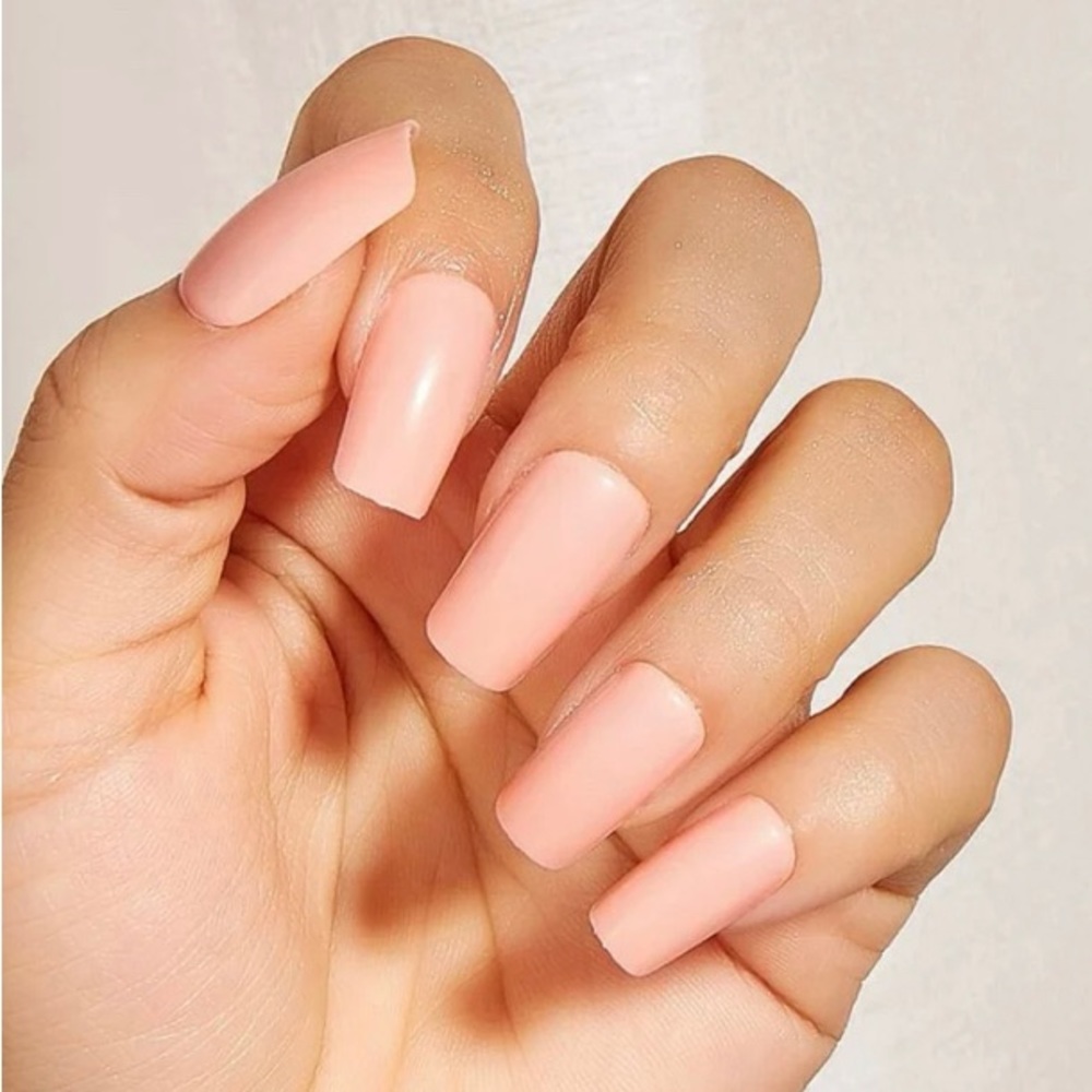 Pink Press on Nail | Short Pink Square Nails | Ombre Nails | Short Press Ons